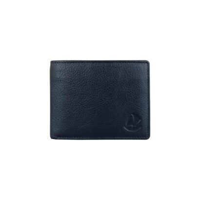 Genuine Leather Men’s Wallet Bi- Fold With RFID Blue