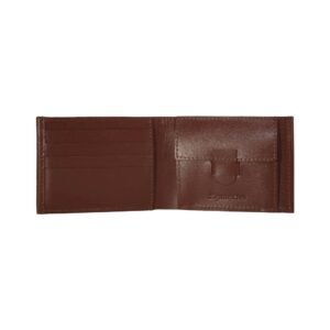 Genuine Leather Minimal Men Wallet Brown Colour.