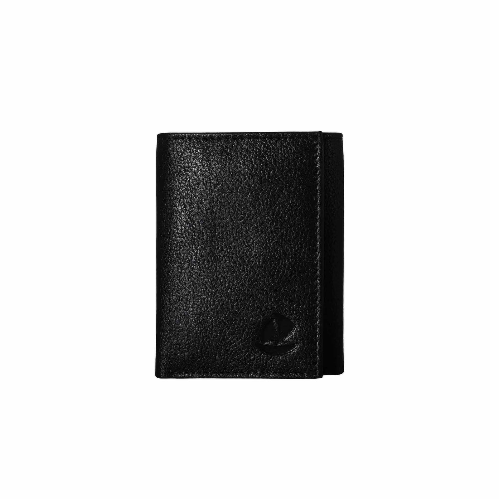 Tri-Fold Leather Wallet Black