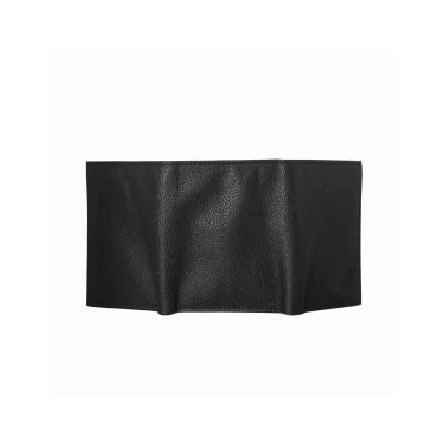 Tri-Fold Leather Wallet Black