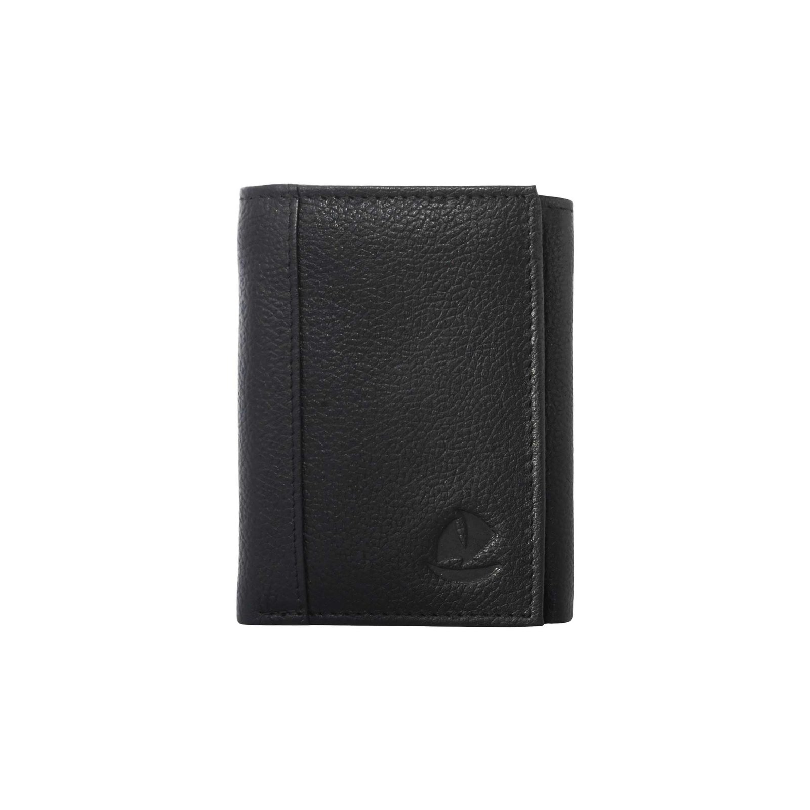 Tri-Fold Leather Wallet Black