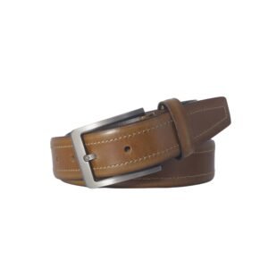 Formal Genuine Leather Belt for Men Tan