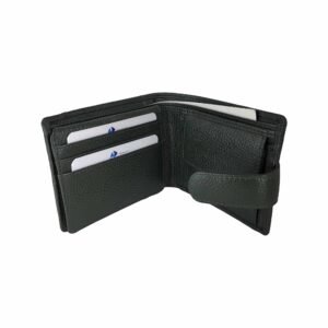 Leather Card Holder Wallet for Men With RFID Green