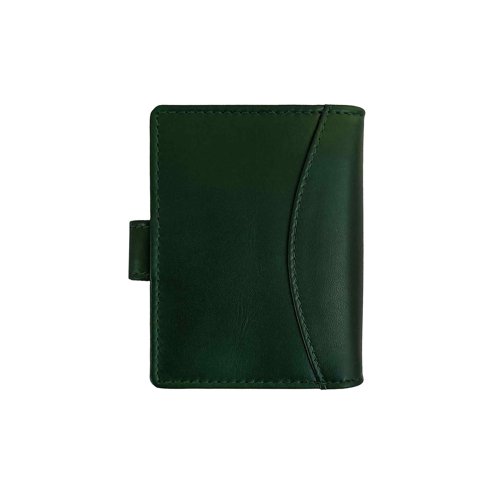 Leather Slim Album Card Holder With RFID Green