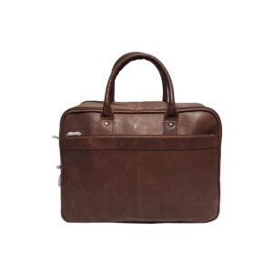 Premium Leather Laptop Bag for Men Brown