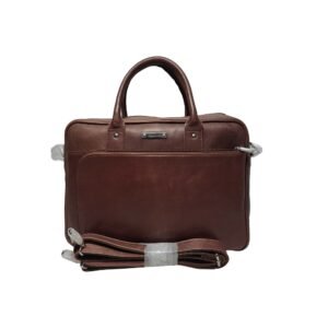 Premium Leather Laptop Bag for Men Brown