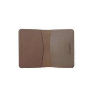 Leather Slim Card Holder With RFID Tan