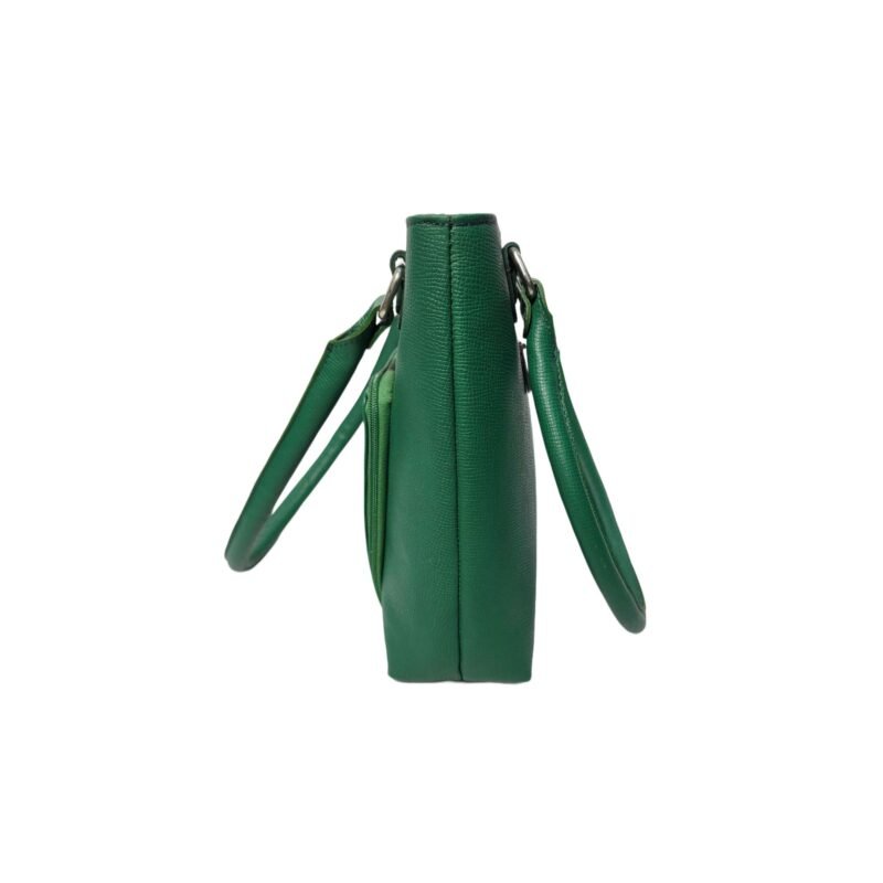 Genuine Leather Shoulder Bag for Women Green Texture