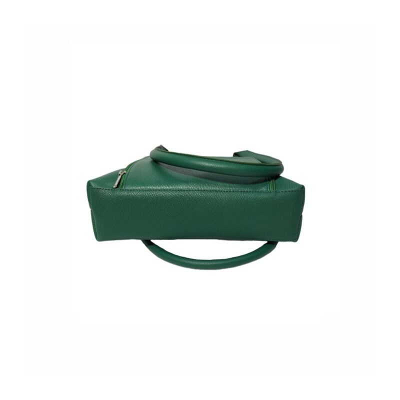 Genuine Leather Shoulder Bag for Women Green Texture