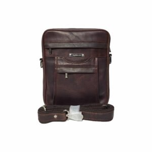 Premium Leather Messenger Bag for Bag Brown