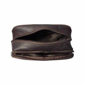 Premium Leather Messenger Bag for Bag Brown