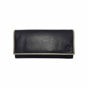 Leather Clutch Wallet For Women Black