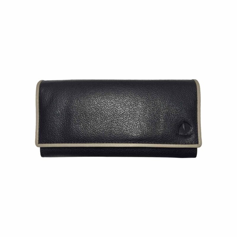 Leather Clutch Wallet For Women Black