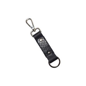 Aquaexim Stylish Leather Keyring Black