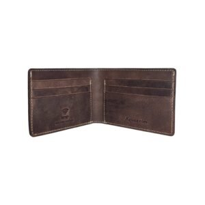 Aquaexim Minimal Men’s Leather Wallet in Vintage Leather Brown