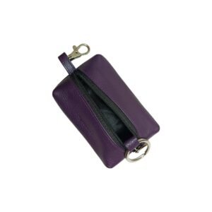 Aquaexim Genuine Leather Keyring Pouch Purple