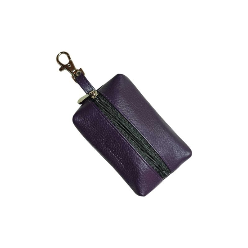 Aquaexim Genuine Leather Keyring Pouch Purple