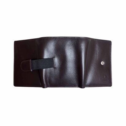 Aquaexim Men’s Genuine Leather Trifold Wallet Brown