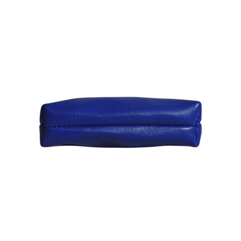 Aquaexim Ladies’ Genuine Leather Mini Sling Coin Pouch Blue