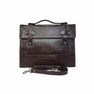 Aquaexim Slim Leather MacBook Bag Brown