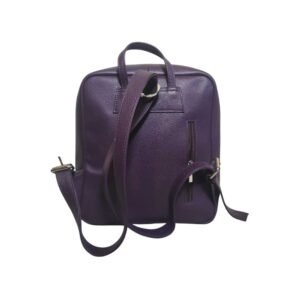 Aquaexim Genuine Leather Backpack for Ladies Purple