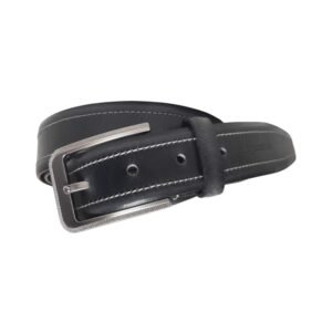 Aquaexim Men's Premium Leather Belt Black