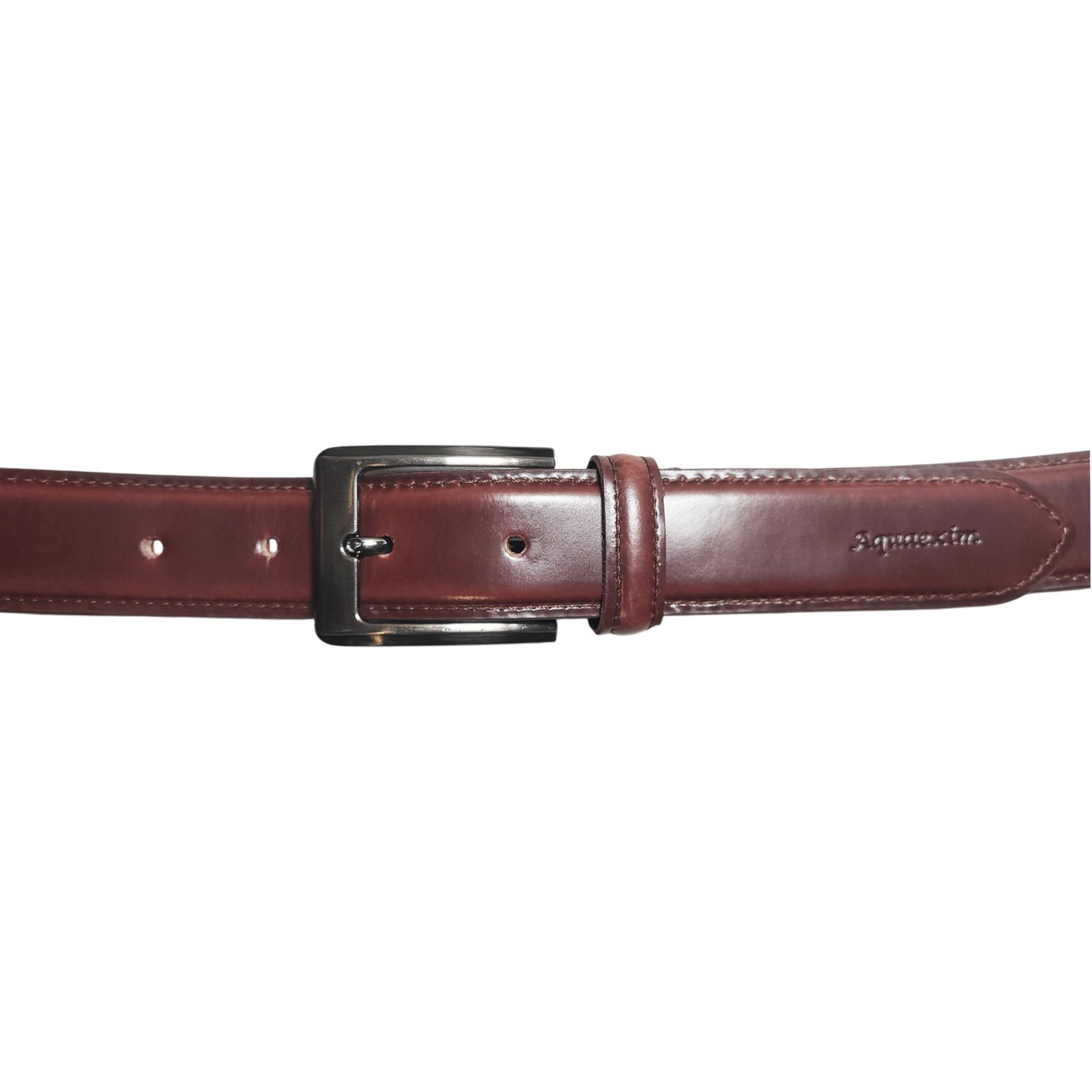 Aquaexim Men's Premium Leather Belt Brown