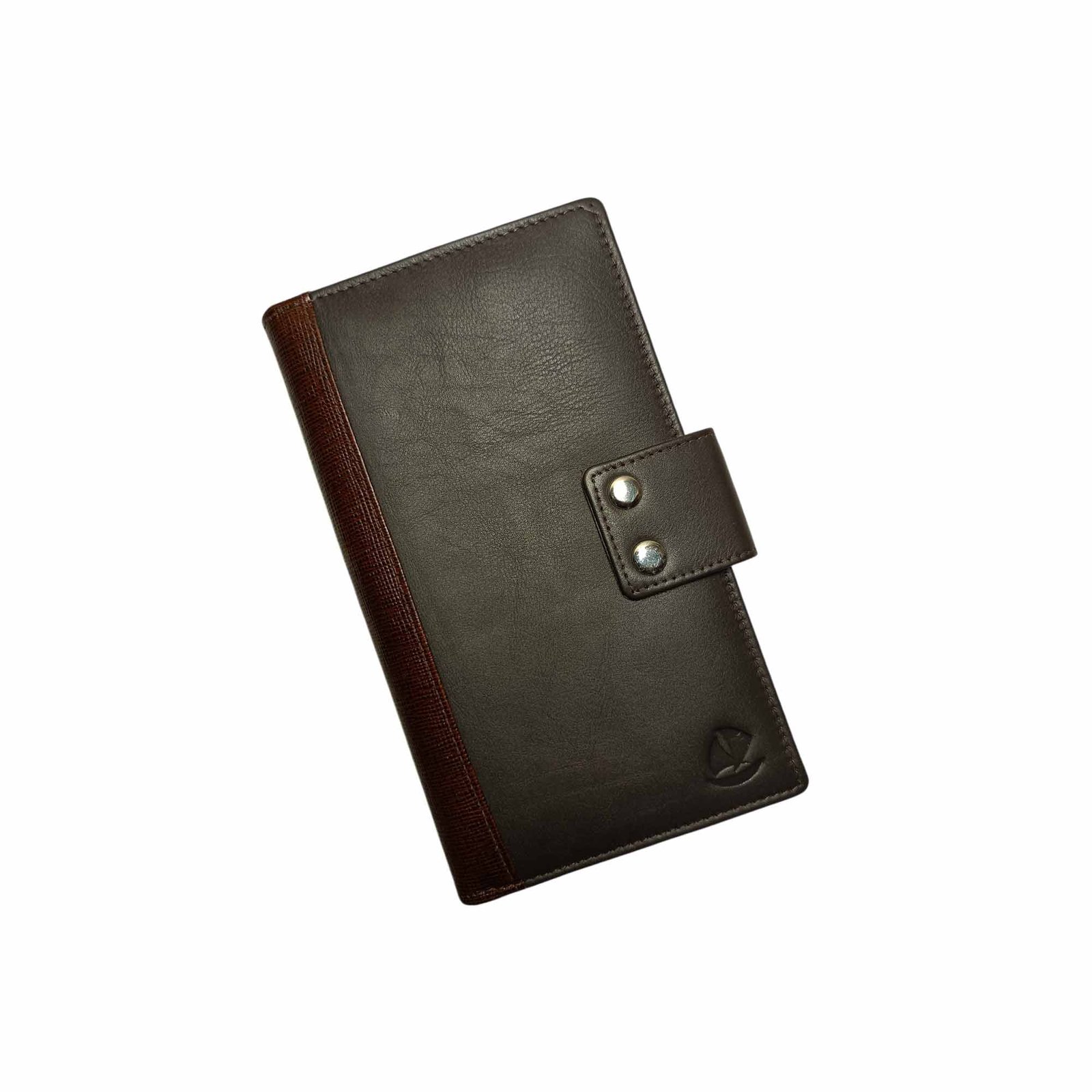 Aquaexim Genuine Leather Long Passport Holder Brown