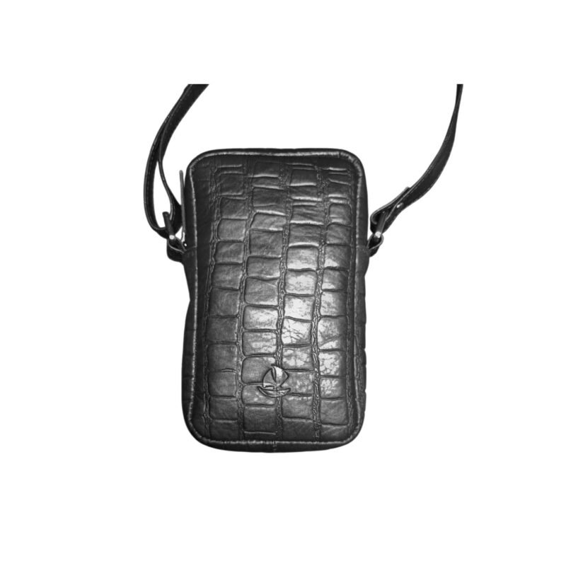 Mini Leather Cellphone Sling Bag Women & Men – Small Crossbody Bag Top Quality | Aquaexim Black