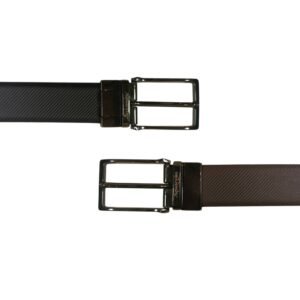 Men's Premium Leather Reversible Belt Black & Brown