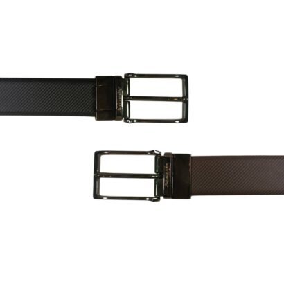 Men's Premium Leather Reversible Belt Black & Brown