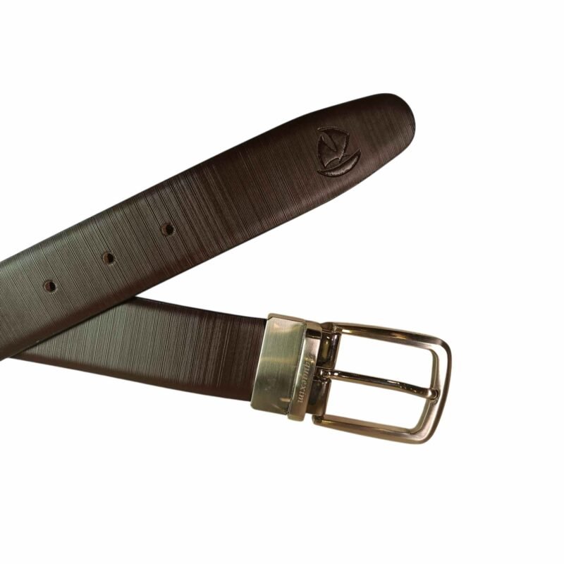 Men's Premium Leather Reversible Belt, Black & Brown