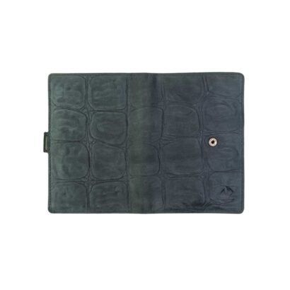 Premium Leather Passport Holder Gray