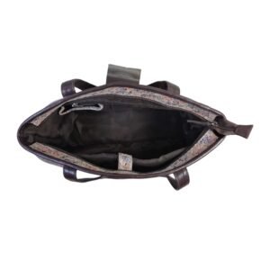 Aquaexim Luxury Women’s Tote Bag – Handcrafted Genuine Leather Floral