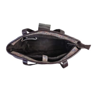 Aquaexim Luxury Women’s Tote Bag – Handcrafted Genuine Leather Floral