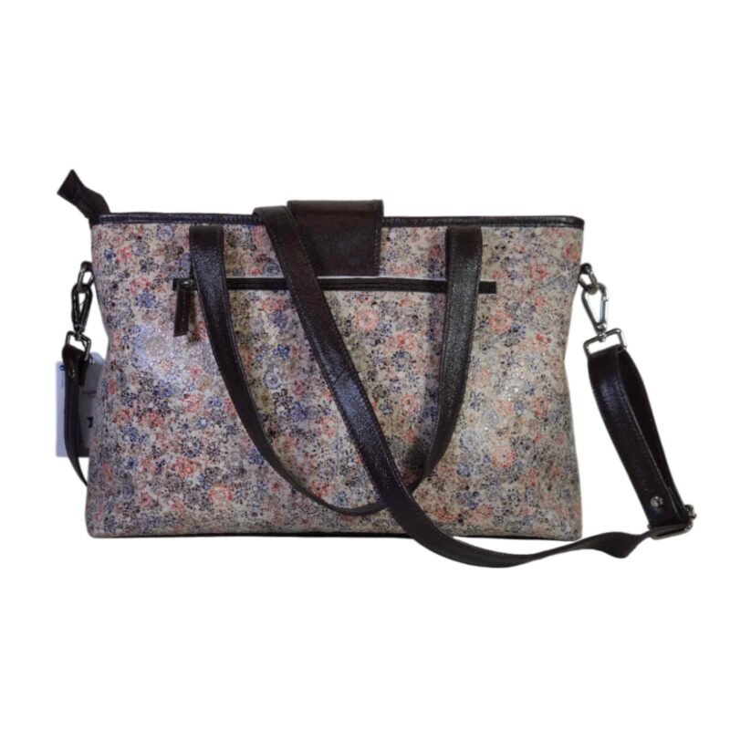 Aquaexim Luxury Women’s Tote Bag – Handcrafted Genuine Leather Floral