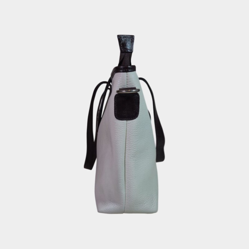 Aquaexim Luxury Women’s Tote Bag – Handcrafted Genuine Leather Off White