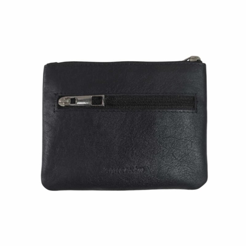 Stylish Coin Pouch with Card Slots Black